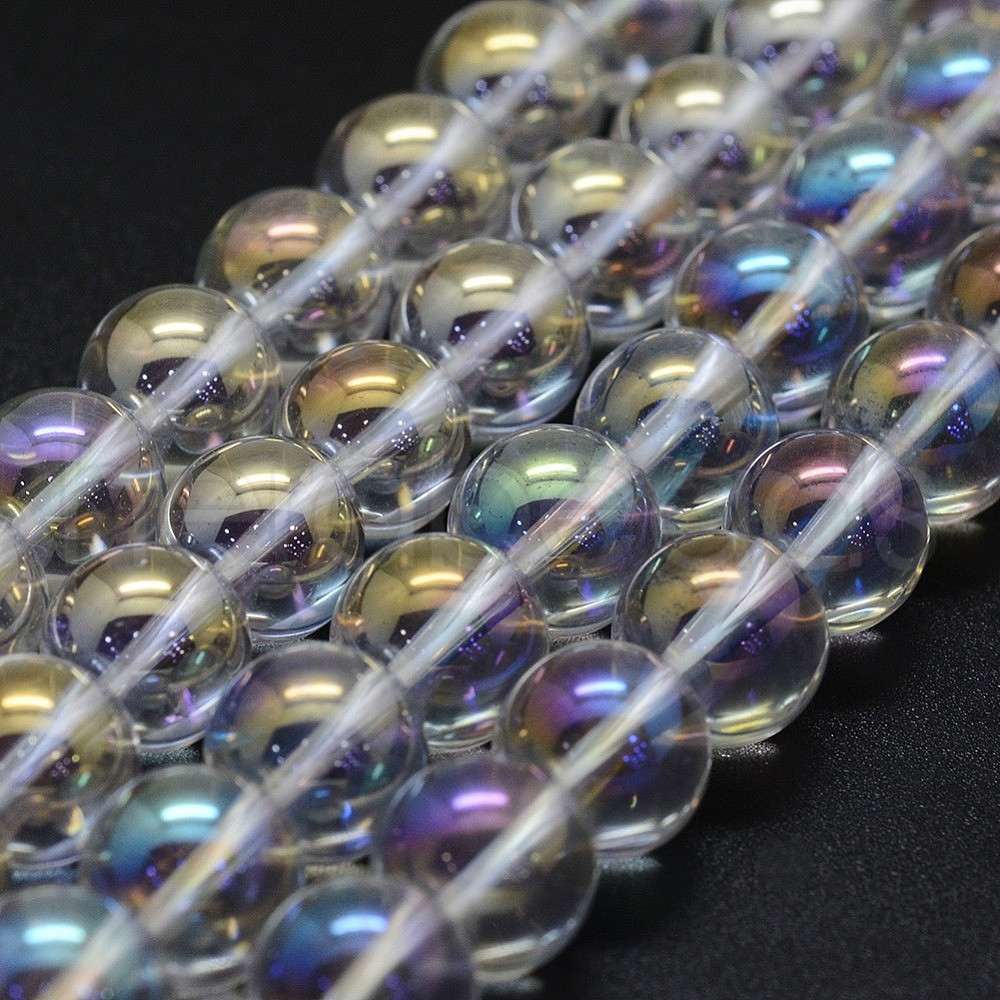 Wholesale Strands Electroplated Natural Quartz Crystal Beads Strands