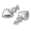 Rack Plating Brass Micro Pave Cubic Zirconia Pendants KK-K332-05P-3