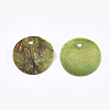 Spray Paint Natural Akoya Shell Pendants SHEL-S274-75C-08-2