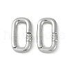 Brass Spring Gate Rings KK-Z078-01P-1