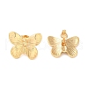 Stripe Butterfly 304 Stainless Steel Stud Earrings for Women EJEW-U003-18G-1