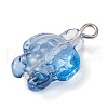 Transparent Glass Pendants PALLOY-JF02825-4