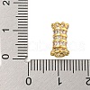 Rack Plating Brass Micro Pave Cubic Zirconia Beads KK-F876-30G-3