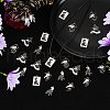 25Pcs 5 Style Alloy Enamel Pendants ENAM-SZ0004-13-5