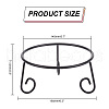 Iron Crystal Ball Base Display Stand AJEW-WH0258-745B-2