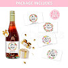 40 Sheets Heart Theme Coated Paper Adhesive Sticker DIY-WH0561-008-3