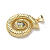Brass and Glass Pendants KK-M300-05G-02-2