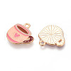 Mother's Day Alloy Enamel Pendants ENAM-T022-29-2