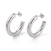 Tarnish Resistant 201 Stainless Steel Stud Earrings EJEW-F272-02C-P-1
