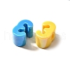 UV Plating Opaque Acrylic Beads SACR-Z007-02D-2
