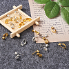 Brass Clip on Earring Converter KK-TA0007-43-4