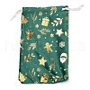 Gold Stamping Christmas Velvet Storage Bags ABAG-Q053-01B-02D-1