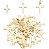 BENECREAT 30Pcs 3 Style Brass Pendants KK-BC0001-92G-1