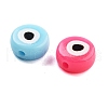 Opaque Printed Acrylic Beads OACR-G038-04-2