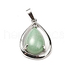Natural Green Aventurine Pendants G-B033-04P-23-2