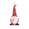 No To Drugs Red Awareness Ribbon Theme Alloy Enamel Pendants ENAM-C026-02C-S-1