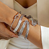 Heart Alloy & Iron Bangles Set FS-WGB93A7-04-1