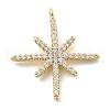 Brass Micro Pave Cubic Zirconia Pendants KK-L228-19G-1