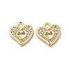 Brass Micro Pave Cubic Zirconia Pendants KK-H460-47G-1