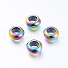 PVD Vacuum Plating 202 Stainless Steel Beads STAS-F148-9mm-07M-1