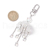 Cloud Alloy and Synthetic Moonstone Pendant Decorations HJEW-TA00329-3