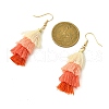 Colorful Tassel Pendants Dangle Earrings for Women EJEW-JE06110-3