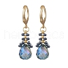 Glass Seed Beads Leverback Earrings EJEW-MZ00398-04-2