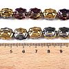 Electroplate Glass Beads Strands EGLA-T021-05L-4
