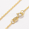 925 Sterling Silver Cable Chains Necklaces STER-F028-32G-1