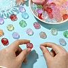 140Pcs 14 Styles Frosted Acrylic Beads MACR-YW0003-02-6
