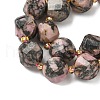 Natural Rhodonite Beads Strands G-U023-A03-01-4