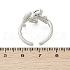 Brass Micro Pave Cubic Zirconia Cuff Rings for Women RJEW-S400-05P-5