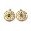 PVD Vacuum Plating 201 Stainless Steel Natural Labradorite Pendants STAS-C064-VC822-2