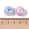10Pcs UV Plating Colours Acrylic Beads OACR-S146-01C-4