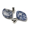 Natural Blue Spot Jasper Pendants G-Z067-05P-04-3