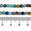 Faceted Natural Agate Round Beads Strands X-G-E318C-4mm-10-4