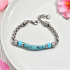 Stylish Synthetic Turquoise Beaded Bracelets KC4109-5