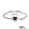 Elegant and Versatile Rectangle Brass Cubic Zirconia Bracelets for European and American Fashion QL5607-1-1