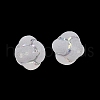 Frosted Transparent Acrylic Beads OACR-P029-16B-01-4