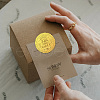 Self Adhesive Gold Foil Embossed Stickers DIY-WH0211-356-6