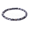 Natural Larvikite Beads Stretch Bracelets for Women Men PW-WG6A9BA-07-1