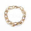 304 Stainless Steel Cable Chain Bracelets BJEW-P064-27G-1