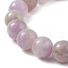 4Pcs 4 Size Natural Amethyst Round Beaded Stretch Bracelets Set BJEW-JB08992-5