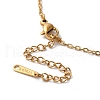 304 Stainless Steel Pendant Necklaces with Paperclip Chains NJEW-P283-01G-3