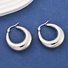 Non-Tarnish 304 Stainless Steel Chunky Hoop Earrings for Women X-EJEW-F280-06E-P-4