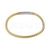 304 Stainless Steel Snake Chain Bracelets for Women BJEW-Z087-18GP-4