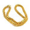 Electroplated Natural Lava Rock Beads Strands G-I360-H01-3