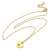 304 Stainless Steel Pendant Necklaces NJEW-M099-01C-G-2