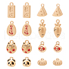  16Pcs 8 Style Alloy Charms FIND-NB0003-62-1
