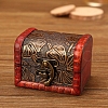 Retro Engraved Wood Jewelry Storage Treasure Boxs with Clasps PW-WG63114-02-1